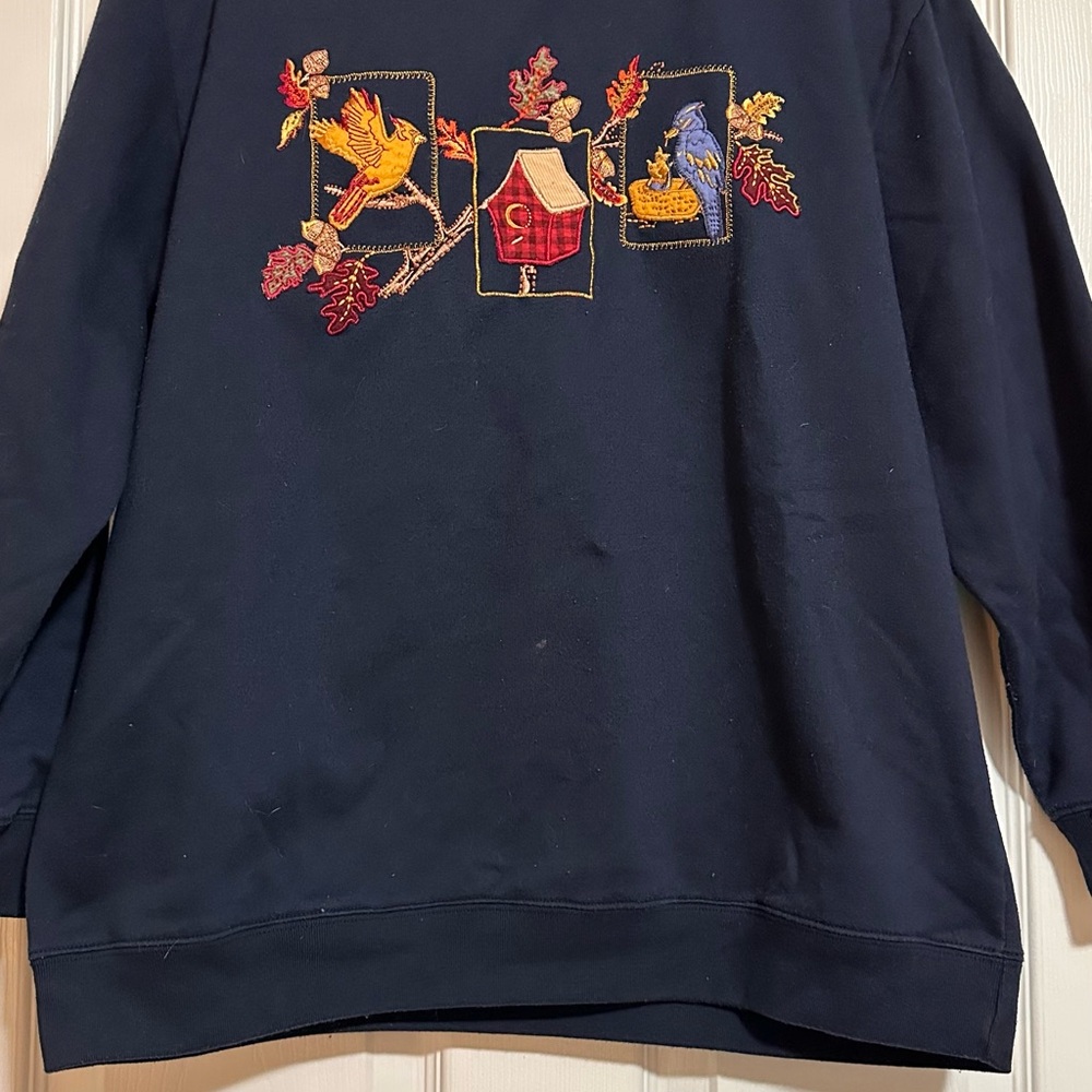 Bobbie Brooks Maroon and Navy Sweatshirt